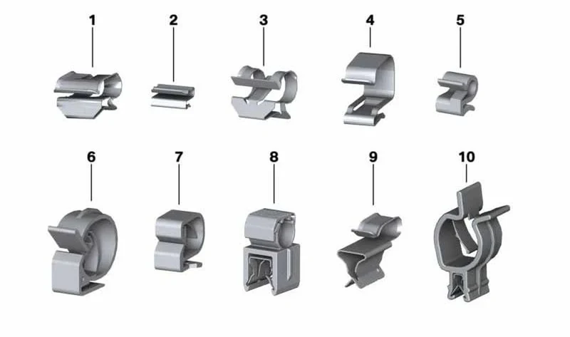 Soporte de conducto OEM 61138521584 para motos BMW K1600GT, R1200GS, S1000XR… y más. Original BMW Motorrad.