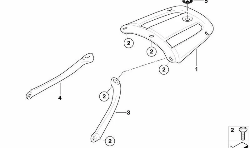 Palanca derecha OEM 46542307816 para BMW K1200GT, K1200RS... y más. Original BMW Motorrad.