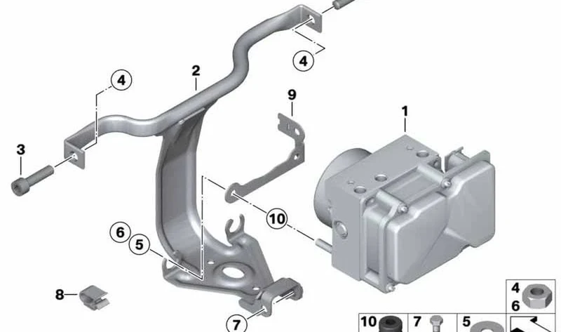 Modulador de presión ABS OEM 34517691927 para BMW Motorrad F 800 S, F 800 ST, R 1200 S. Original BMW Motorrad.