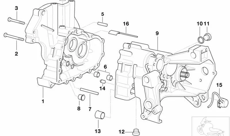 Tapa del cárter OEM 23112333072 para BMW Motorrad R1150GS, R850R, R1150RT... y más. Original BMW Motorrad.