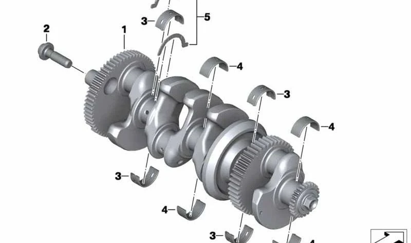 Casquillo de cojinete violeta OEM 11218520171 para BMW Motorrad HP4, S 1000 RR, S 1000 R, S 1000 XR. Original BMW Motorrad.