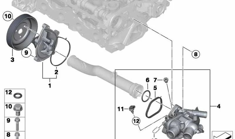 Clip de fijación OEM 11518613802 para MINI R56 LCI, Clubman R55 LCI, Cabrio R57 LCI, Coupé R58, Roadster R59, Countryman R60, Paceman R61. Original MINI.