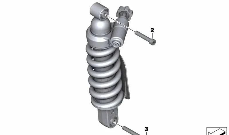 Tornillo ISA M10X1.25X55 OEM 33537692184 para motos BMW R nineT, R 1200 S, HP2 Sport. Original BMW Motorrad.