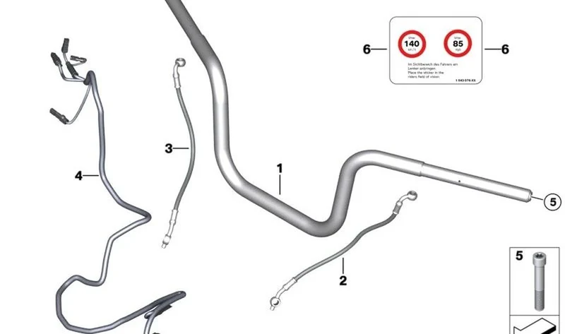 Conducto de embrague OEM 32727923467 para BMW Motorrad R 18, R 18 Classic. Original BMW Motorrad.