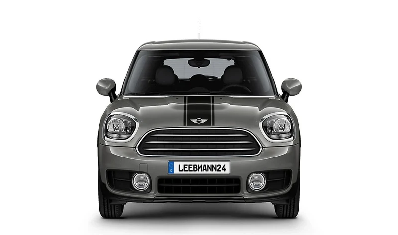 Juego de franjas deportivas negras delanteras y traseras OEM 51142464291 para MINI Countryman F60 (11/2015-07/2020), F60 LCI (05/2019-02/2024). Original MINI.