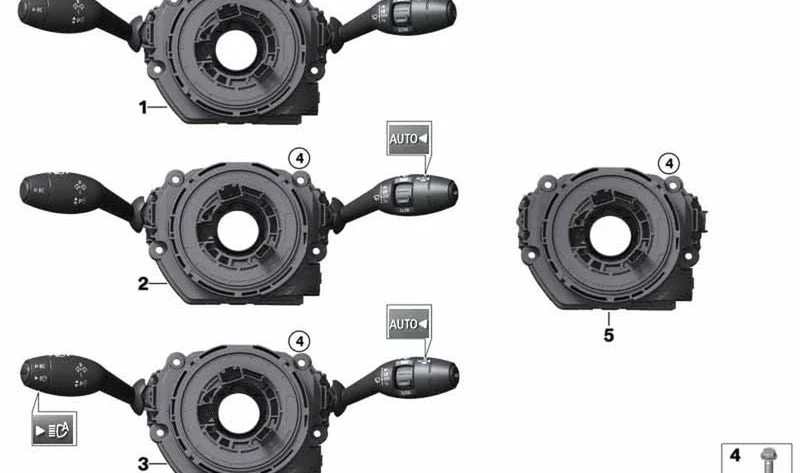 Unidad de interruptores del árbol de dirección OEM 61316827365 para MINI F56, F57, F57 LCI... y más. Original MINI.