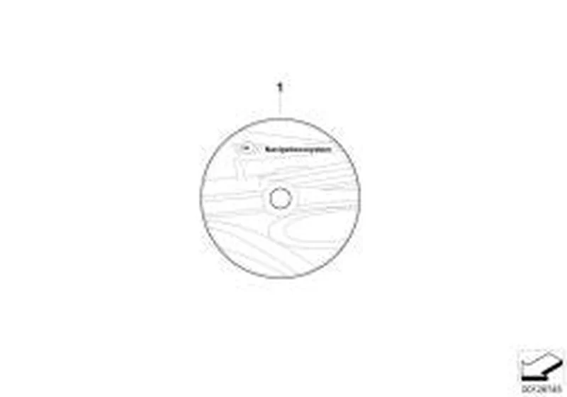 DVD de actualización de mapas de carreteras Europa high 2019 OEM 65902465027 para MINI R50, R52, R53. Original MINI.