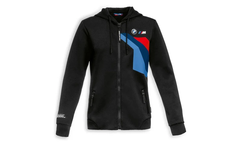 Sudadera con cremallera Motorsport negra talla XXL OEM 76615A81576 para BMW. Original BMW.