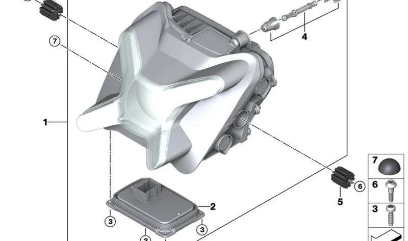 Tornillo cilíndrico trasero M8X30 OEM 07129908484 para BMW Motorrad M 1000 RR (K66) 2020-2025. Original BMW Motorrad.