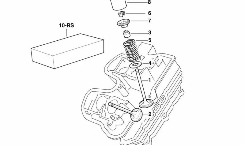 Plaquita de ajuste OEM 11321460157 para motos BMW F 650, F 650 GS, K 75... y más. Original BMW Motorrad.