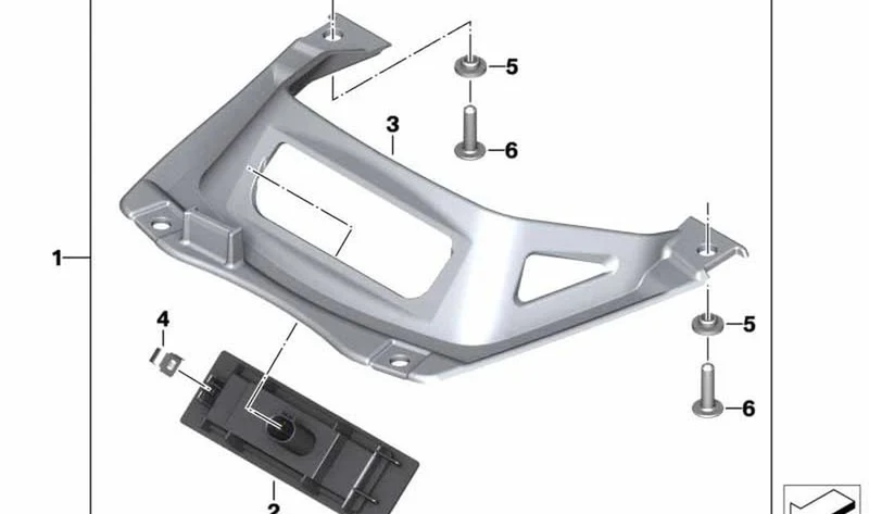 Iluminación del suelo OEM 63177727584 para motos BMW K1600GT, K1600GTL, K1600 Bagger. Original BMW Motorrad.
