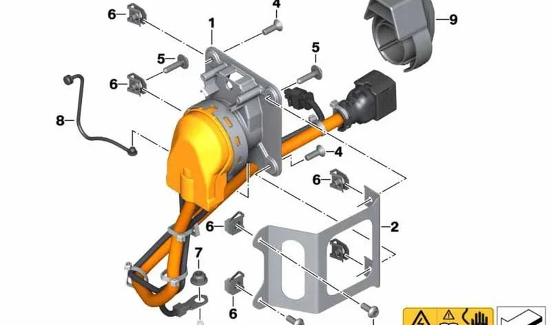 Soporte toma corriente de carga OEM 61118534474 para motos BMW C evolution (K17). Original BMW Motorrad.