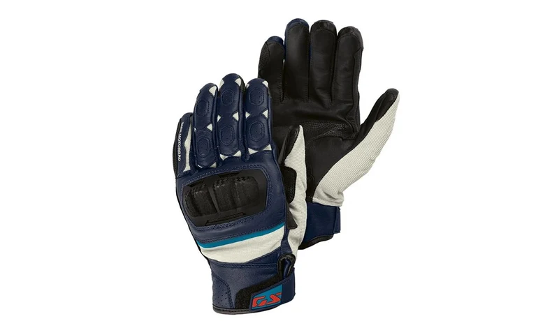 Guantes GS Rallye azules talla 6 OEM 76215B3D040 para BMW Motorrad. Original BMW Motorrad.