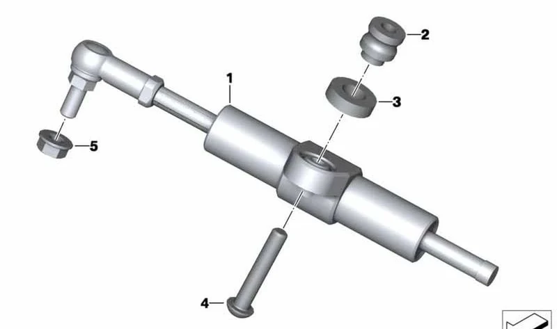 Soporte distanciador OEM 32768549417 para BMW Motorrad R1200GS, R1250GS, R1200RT... y más. Original BMW Motorrad.