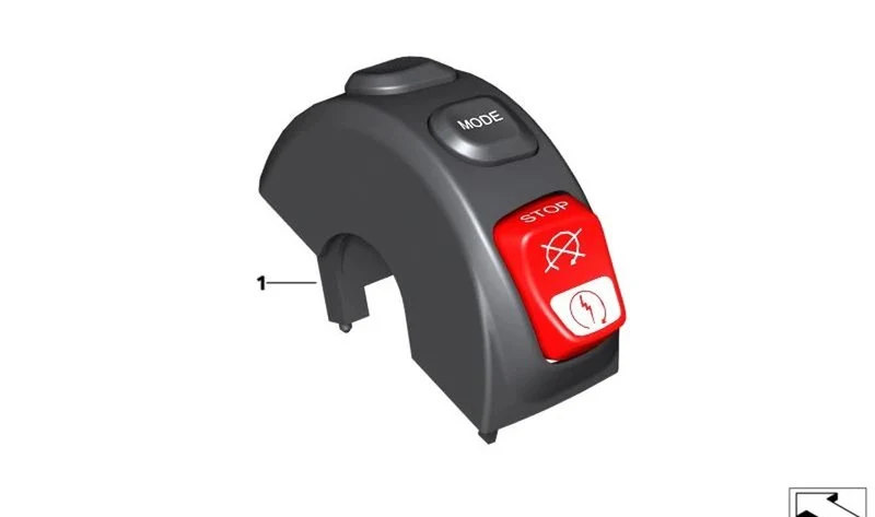 Interruptor combinado derecho OEM 61318567702 para motos BMW R18, R18 Classic. Original BMW Motorrad.