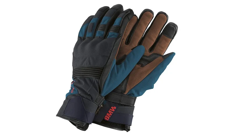 Guantes GS Puna GORE-TEX talla 6 azul/gris para motos BMW. Original BMW Motorrad.