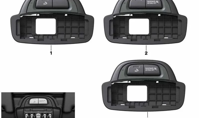 Centro de funciones del techo OEM 61319362701 para MINI Cabrio F57, F57 LCI. Original MINI.