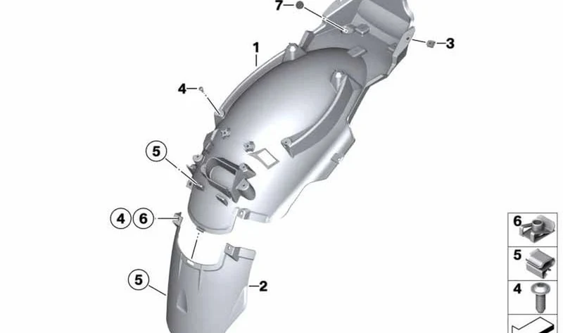 Tapacubos delantero OEM 46627679918 para motos BMW R1200RT, R900RT, R1200ST. Original BMW Motorrad.