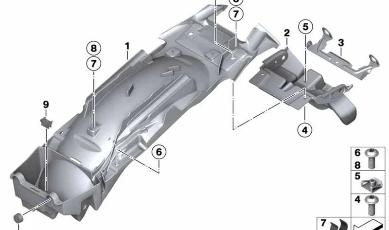 Soporte para enchufe de diagnosis OEM 61137676283 para motos BMW R1200GS, R1250GS, R1200RT, R1250RT... y más. Original BMW Motorrad.