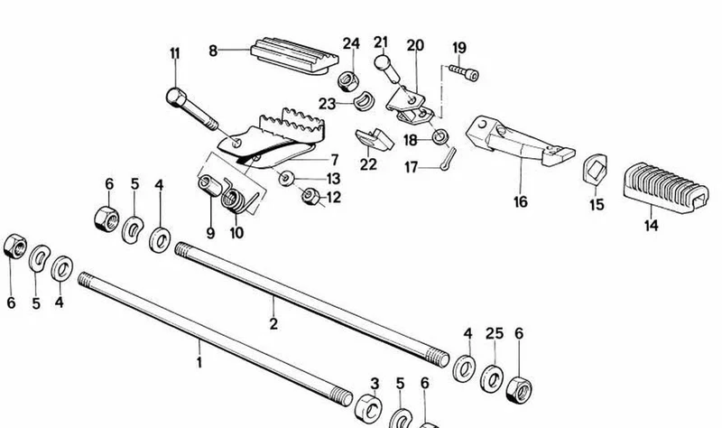 Tubo distanciador OEM 46711242019 para motos BMW R1200GS, F700GS, F800GS, R1150GS, R1100GS... y más. Original BMW Motorrad.