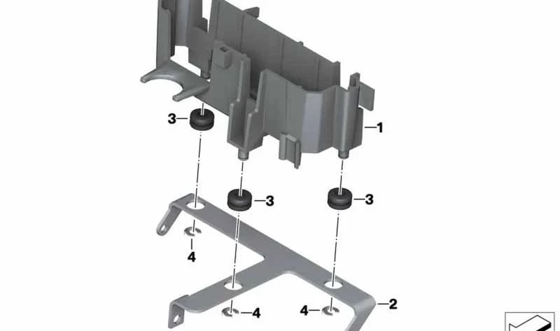 Soporte OEM 61358544881 para motos BMW R nineT, R nineT Pure, R nineT Scrambler, R nineT Racer, R nineT Urban G/S. Original BMW Motorrad.
