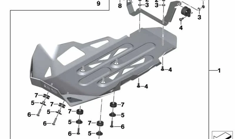 Perno OEM 77148535756 para motos BMW R1200GS, R1250GS, R1200GS Adventure... y más. Original BMW Motorrad.