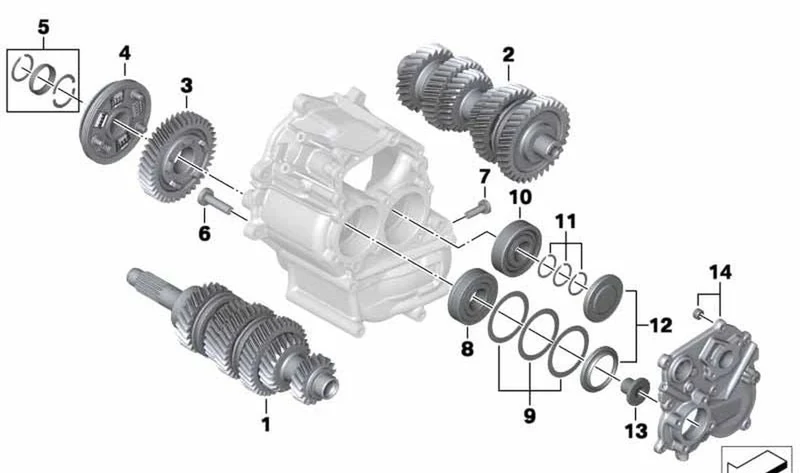 Tapa del cambio OEM 23008555846 para motos BMW K1600GT, K1600GTL, K1600GTL Exclusive. Original BMW Motorrad.