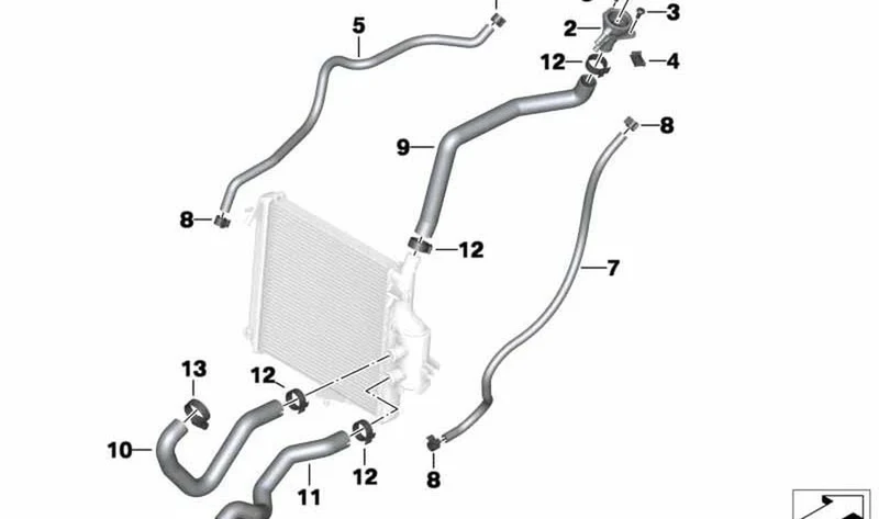 Boca de llenado OEM 17128527086 para BMW Motorrad C 600 Sport, C 650 GT. Original BMW Motorrad.
