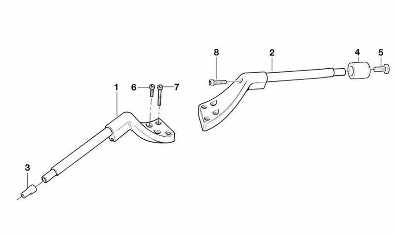 Volante a la derecha OEM 32717654916 para motos BMW R 1150 RT, R 850 RT, R 1150 RS. Original BMW Motorrad.