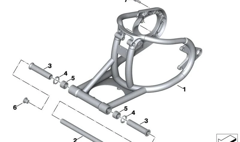 Eje oscilante OEM 33359899361 para motos BMW R 18, R 18 Classic, R 18 B, R 18 Transcontinental. Original BMW Motorrad.