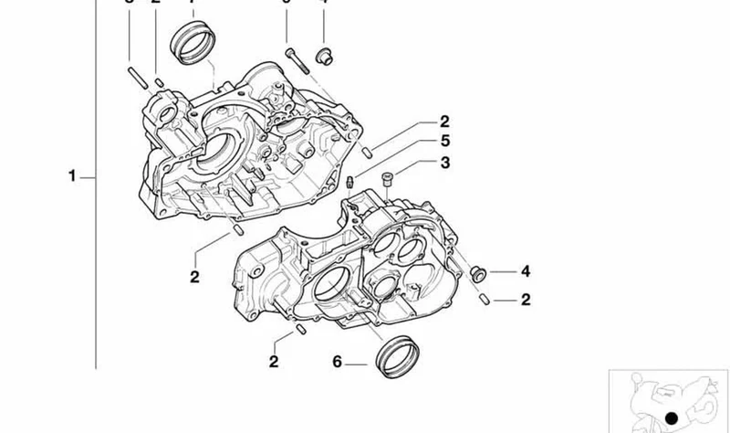 Casquillo OEM 11117699378 para motos BMW G 650 X, G 650 GS, G 650 GS Sertão. Original BMW Motorrad.