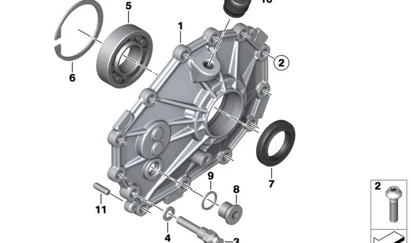 Retén para eje OEM 11141540997 para motos BMW C 650 GT (K07). Original BMW Motorrad.