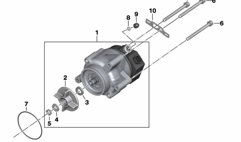 Pieza de arrastre OEM 11267686298 para motos BMW K1200 S, K1300 S, K1200 R, K1300 R, K1200 GT, K1300 GT, K1600 GT, K1600 GTL. Original BMW Motorrad.