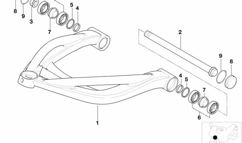 Tubo OEM 31422333273 para BMW Motorrad R 1200 C, R 1150 R, R 850 R. Original BMW Motorrad.
