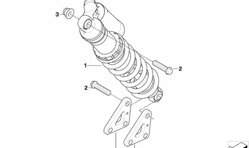Juego conexión tubo telescópico OEM 33177708961 para BMW Motorrad G 450X. Original BMW Motorrad.