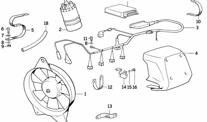 Banda de puesta OEM 65311459525 para motos BMW K75, K100... y más. Original BMW Motorrad.