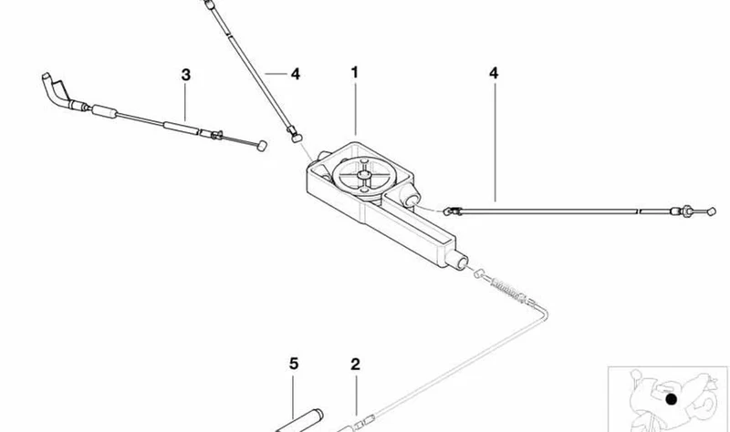 Cable del acelerador OEM 32737659692 para motos BMW R 1100 GS, R 1100 R, R 850 GS, R 850 R. Original BMW Motorrad.