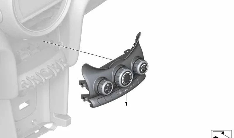 Mando de climatizador OEM 61319383897 para MINI Clubman F54, F54 LCI. Original MINI.