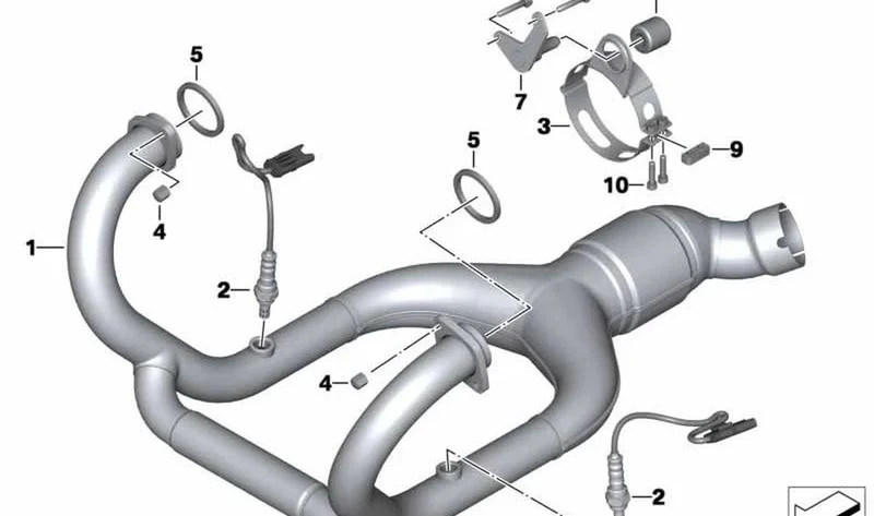 Pieza distanciadora OEM 18117682036 para motos BMW R 1200 GS, R 1200 GS Adventure, R nineT, R 1200 RT, R 1200 R... y más. Original BMW Motorrad.