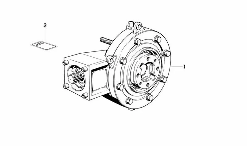Diferencial trasero OEM 33111454951 para motos BMW K100, K100 LT, K100 RT. Original BMW Motorrad.