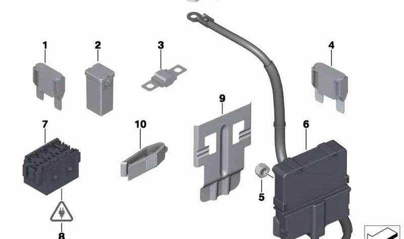 Distribuidor seguro múltiple B+ OEM 61149136726 para MINI R56, R55, R57, R58, R59, R60, R61... y más. Original MINI.