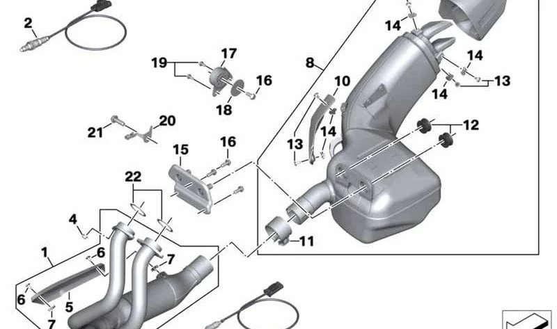 Caperuza cierre OEM 18518358802 para motos BMW F 900 R, F 900 XR. Original BMW Motorrad.