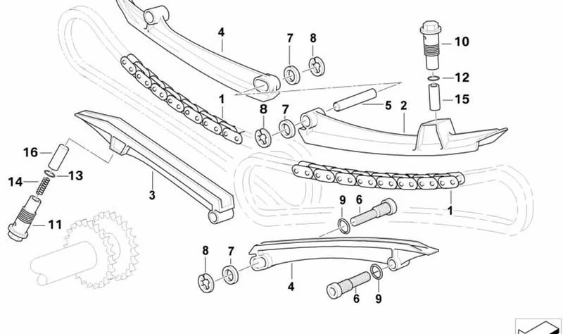 Muelle de mando de válvulas OEM 11311341015 para motos BMW R 1100 GS, R 1100 R, R 1100 RS, R 1100 RT, R 1100 S, R 850 C, R 850 GS, R 850 R... y más. Original BMW Motorrad.
