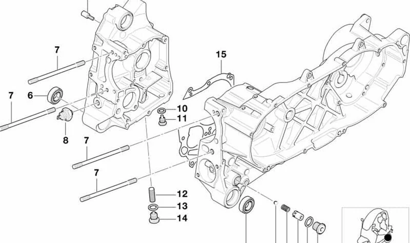 Bola de 8,5 mm OEM 11117653480 para BMW Motorrad C1 (modelos 0191 y 0192). Original BMW Motorrad.