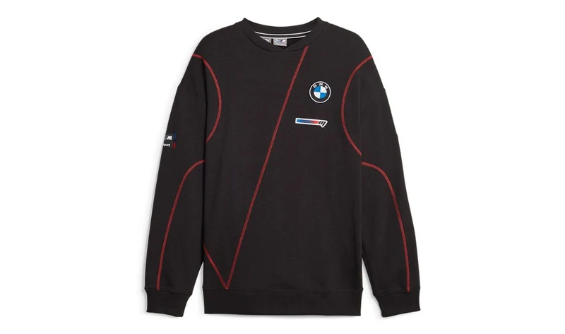 Sudadera cuello redondo MMS Garage Crew talla XXL color negro para PUMA. Válido para BMW.