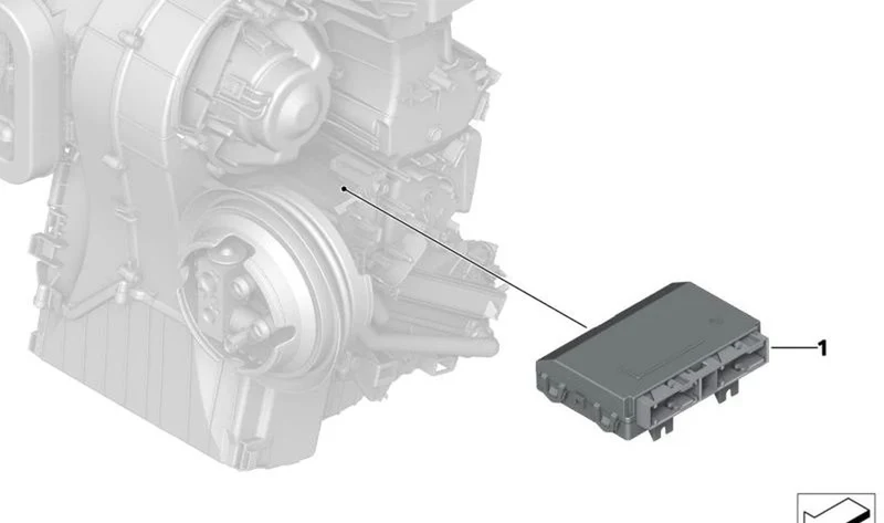 Mecanismo de mando para aire acondicionado automático OEM 64119343287 para MINI F56, i3 I01. Original MINI.