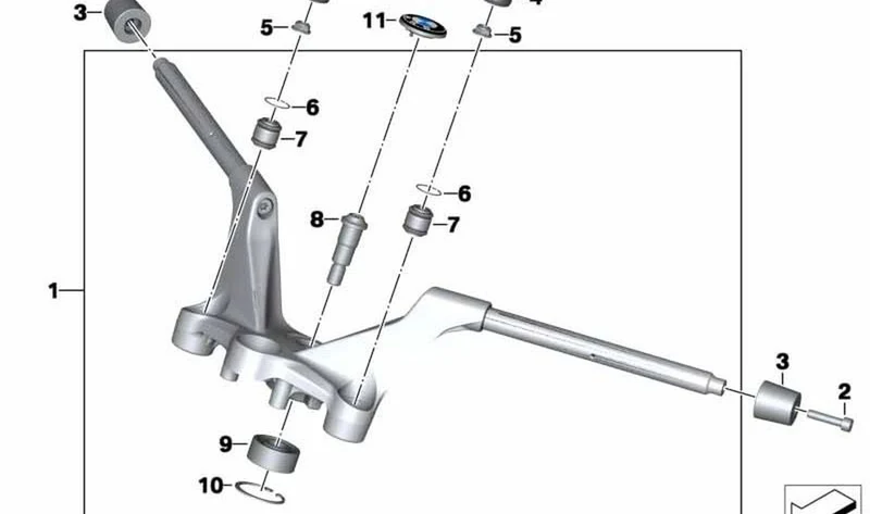 Caperuza OEM 31427728083 para BMW Motorrad R1200RT, R1250RT, R1200R. Original BMW Motorrad.