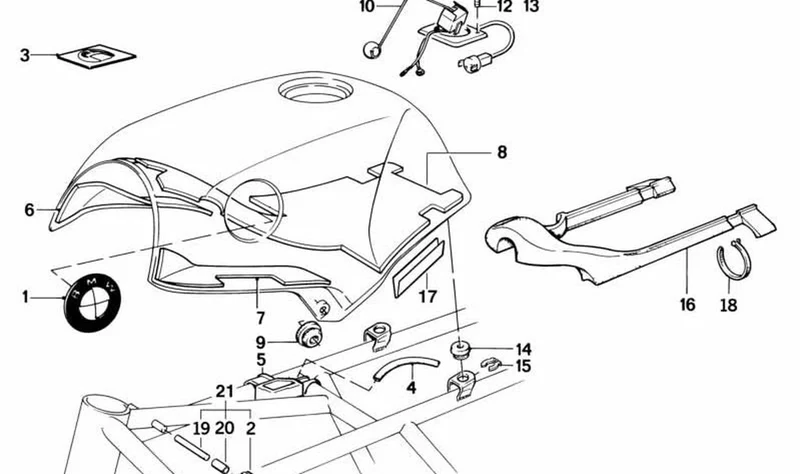 Material aislante OEM 16111453067 para motos BMW K75 RT, K1, K100 LT, K1100 LT... y más. Original BMW Motorrad.