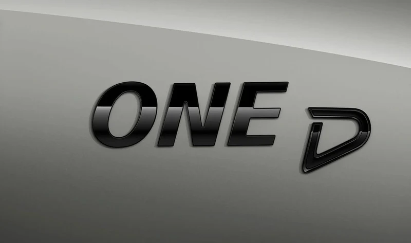 Rotulación "ONE D" Piano Black OEM 51142465247 para MINI F54, F56, R56, F55, Clubman, Cabrio, Countryman... y más. Original MINI.
