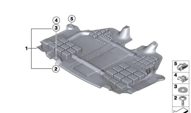 Apantallado compartimiento motor OEM 51712755054 para MINI R55, R56, Clubman... y más. Original MINI.
